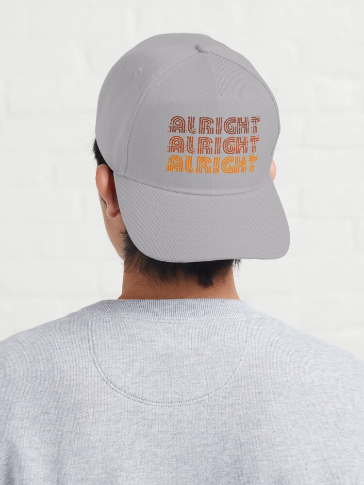 Alternate view of Alright Alright Alright Funny Vintage 70s Design Cap