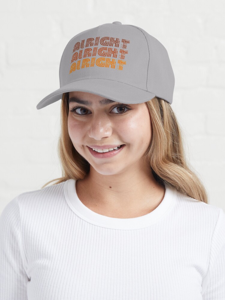 Alternate view of Alright Alright Alright Funny Vintage 70s Design Cap
