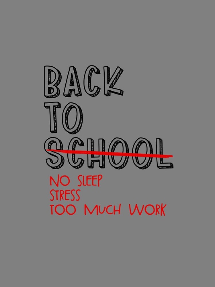 Imagen 4 de 4, Funda de iPhone con la obra Back To No Sleep Stress And Too Much Work Funny School Meme Gear, diseñada y vendida por DynamicDesign.