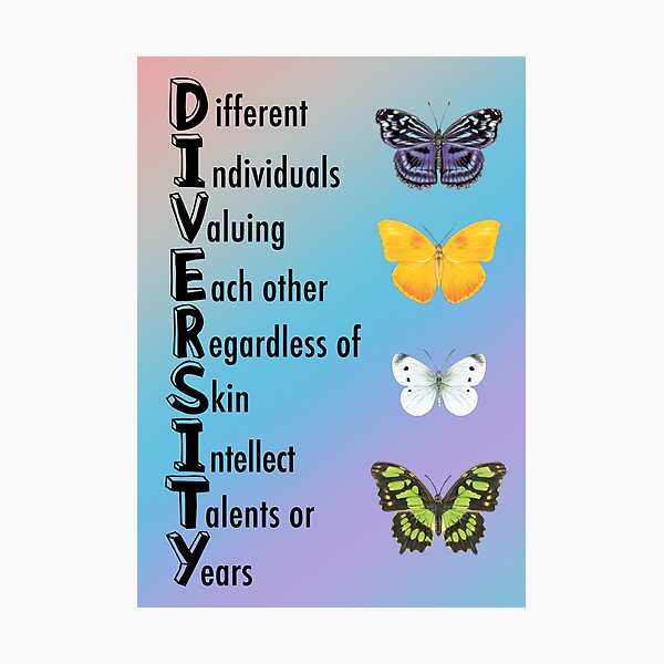 Item preview, Diversity Classroom Poster designed and sold by Cool Gal, Cool Cats.