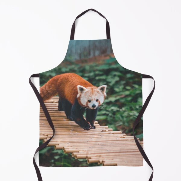 Item preview, Red Panda Walking across a bamboo bridge designed and sold by Michael Deemer.