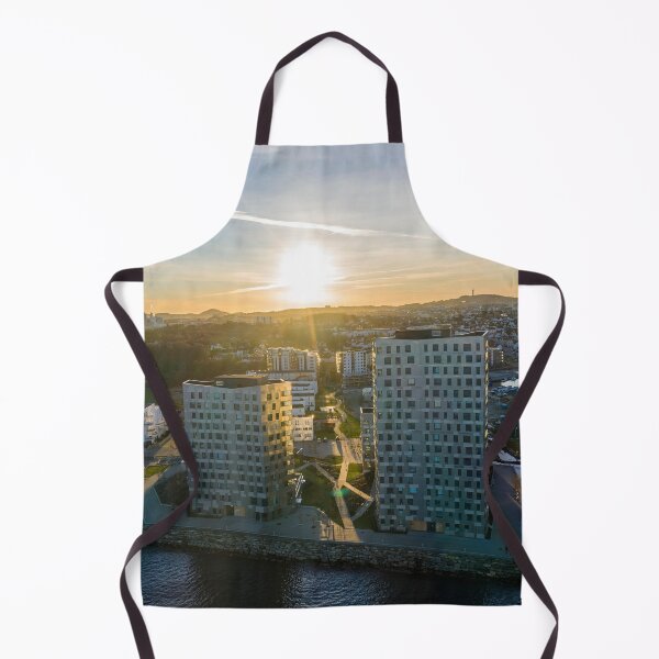 Item preview, Beautiful sunfall with modern buildings in Stavanger designed and sold by Trendy Merch 90.