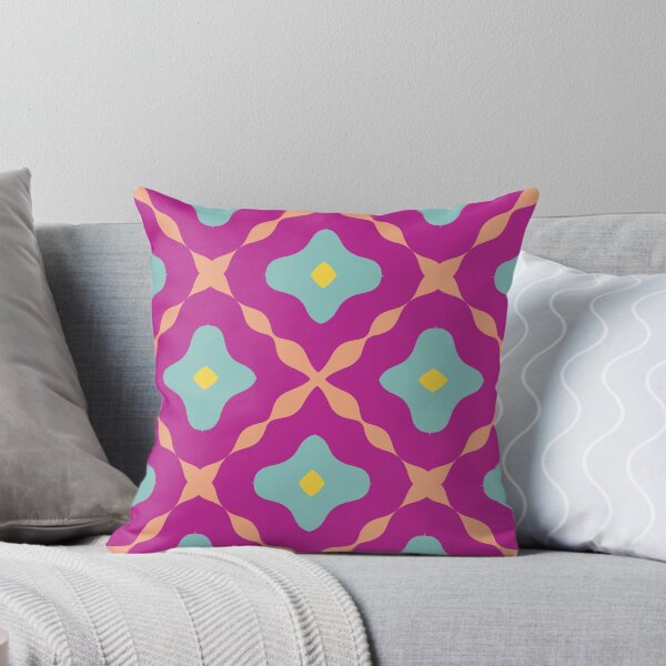 Item preview, Super Bright and Colorful Geometric Seamless Pattern in Pink, Blue, Green, Orange, and Purple designed and sold by cozycaroline.