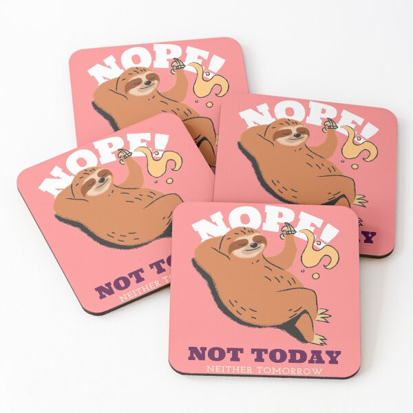 Item preview, Sloth Smoking; Not Today, Neither Tomorrow designed and sold by Studio TANFF.