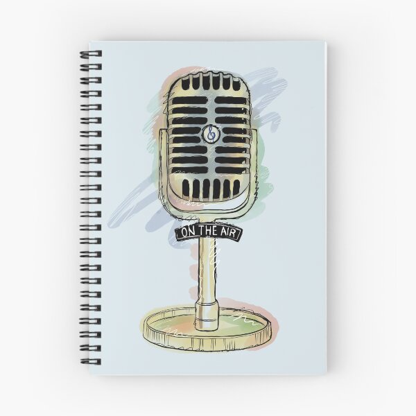 Item preview, Vintage radio DJ microphone - On The Air designed and sold by courbebleue.