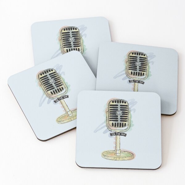 Item preview, Vintage radio DJ microphone - On The Air designed and sold by courbebleue.