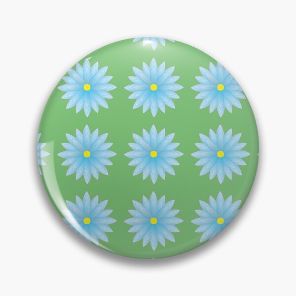 Item preview, A Blue Flower with Green Background designed and sold by Anmol Arts.