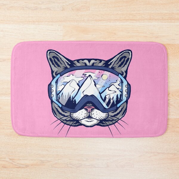 Item preview, The Meow-tains Are Calling Funny Cat In Ski Mask Downhill Skier Gift designed and sold by larspat.