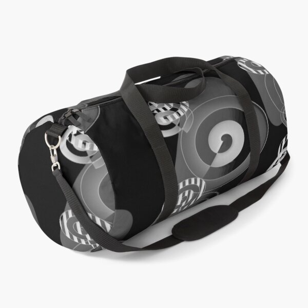Item preview, abstract black and white shell pattern designed and sold by CottagePop.