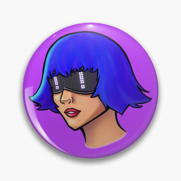 Item preview, Cyberpunk Girl Futuristic Cyborg Woman Sticker Graffiti Art designed and sold by Logan Octavian.