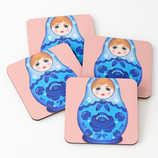 Item preview, Beautiful Blue Matrioska doll designed and sold by Creative Line Prints.