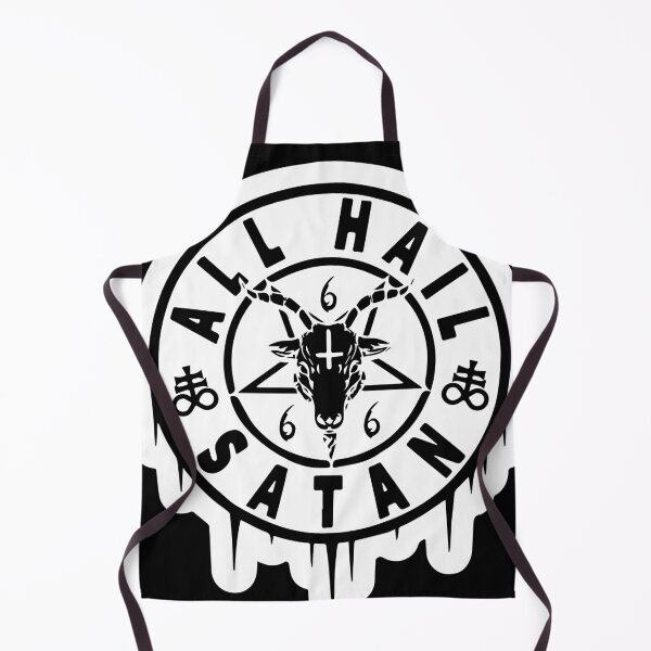 Item preview, All Hail Satan 666 Baphomet Goat Head Satanic Pagan Gothic Satanic Atheist Occult Design designed and sold by Reign Of Darkness.
