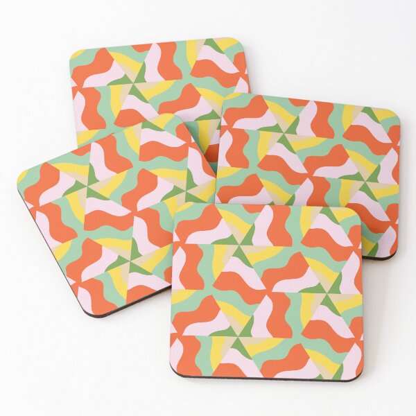 Item preview, Super Bright and Colorful Geometric Seamless Pattern in Pink, Blue, Green, Orange, and Purple designed and sold by cozycaroline.