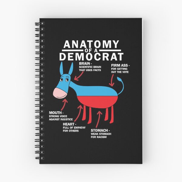 Item preview, Anatomy Of A Democrat Proud Liberal Lean Left Democrat Gear designed and sold by DynamicDesign.