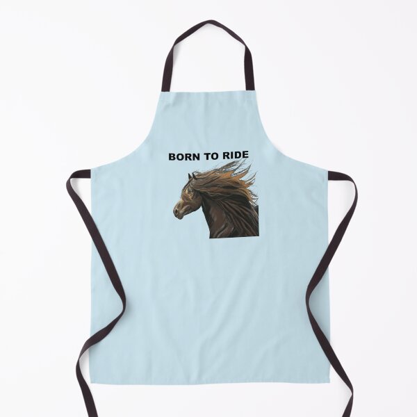 Item preview, Born to ride Beautiful Horse art blue background - Equestrian born to ride art - horse lover designed and sold by IslesArt.