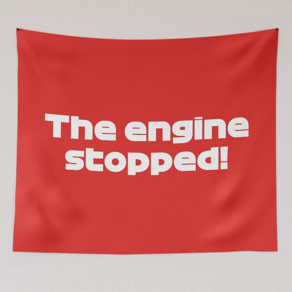 Item preview, Engine Stopped - LEC. Radio Voice British GP 2021 (Red BG) designed and sold by FilipeFerreira.