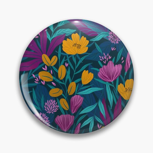 Item preview, Moody flowers pattern design designed and sold by Alenka Karabanova.