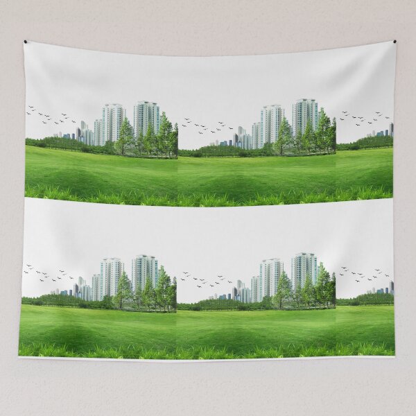 Item preview, Buildings with grass & greenary designed and sold by VIVEK KUMAR RAI.