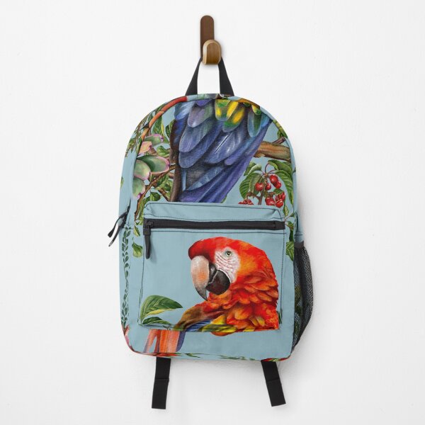 Item preview, Watercolor paint Macaw bird and fruits. designed and sold by MOLZart.