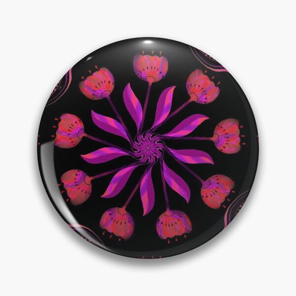 Item preview, Circular Pink and Purple Flowers designed and sold by FreedomUniverse.