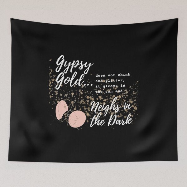 Item preview, Gypsy gold -  horse saying black designed and sold by Iojofruits.