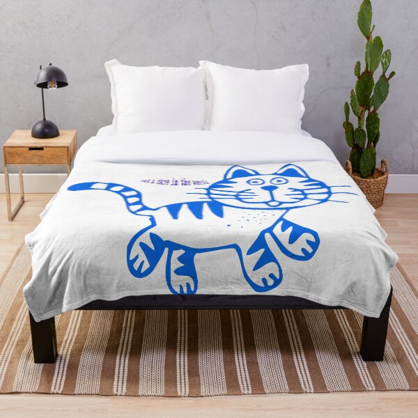 Not a care in the world by dePace' Throw Blanket