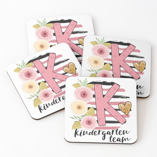 Item preview, Kinder Team Back To School Kindergarten Teacher kids Floral designed and sold by Dream-bubble.
