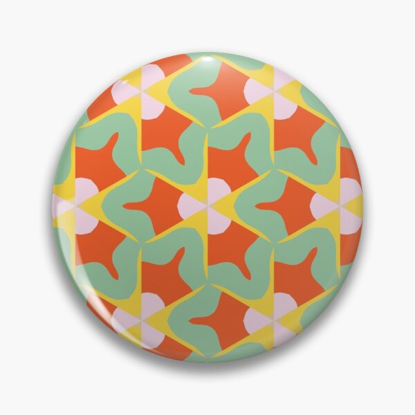 Artikelvorschau, Super Bright and Colorful Geometric Seamless Pattern in Green, White, Orange, and Pink entworfen und verkauft von cozycaroline.