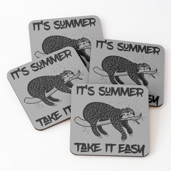 Item preview, It's Summer Take It Easy Cute Lovable Lazy Sloth designed and sold by CharJens.
