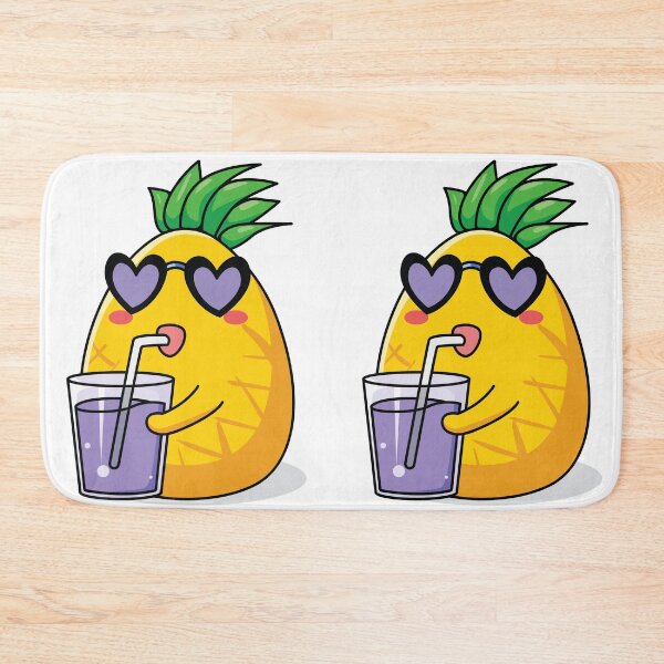 Item preview, Foodies Pineapple Cute Sipping Summer Drink designed and sold by ZazasDesigns.