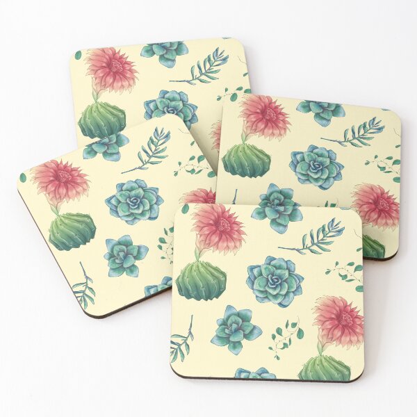 Item preview, Realistic Vintage Cactus Flowers Art designed and sold by Easy-Pro-Gifts.