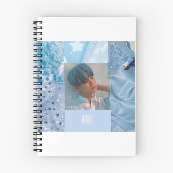 Item preview, BTS Suga blue aesthetic designed and sold by Journeycoco.