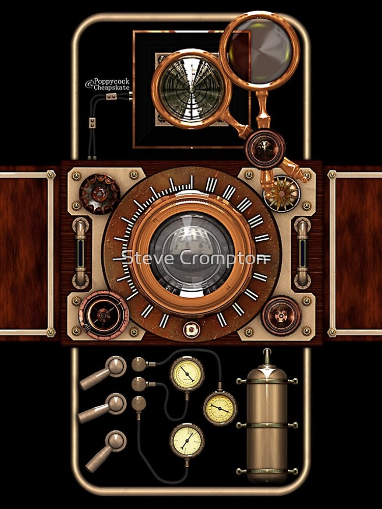 Stylish Steampunk Vintage Camera (TLR) No.2 Steampunk Phone Cases by SC001