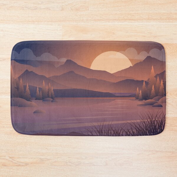 Item preview, Beautiful sunset of mountain lake designed and sold by JustMindBlowing.