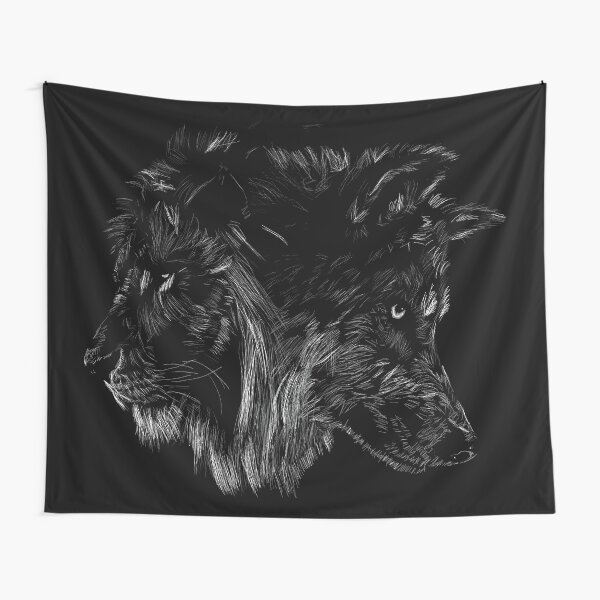 The Wolf is King Tapestry