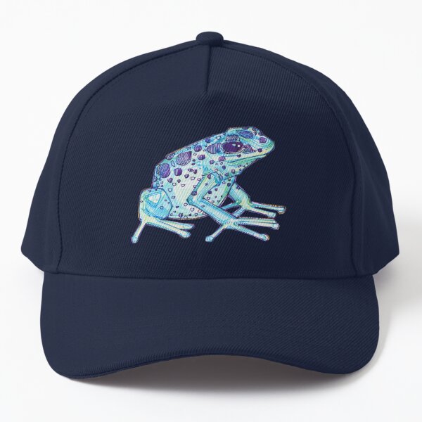 Blue Poison Dart Frog Drawing - 2017 Baseball Cap