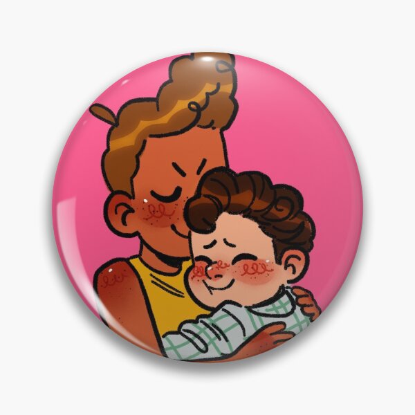 Item preview, Luca and Alberto hugging designed and sold by JuDraw.