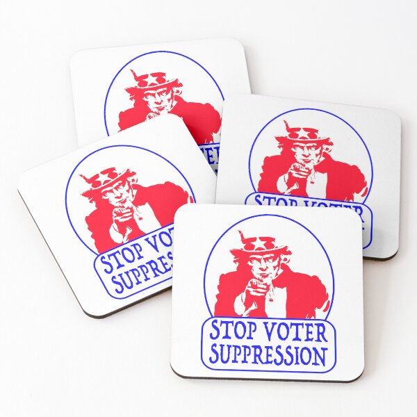 Item preview, Uncle Sam says Stop Voter Suppression designed and sold by EdwardMonet.