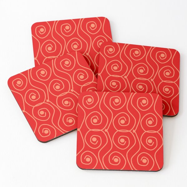 Item preview, Swirls and Dots, Red designed and sold by SariePhotograph.
