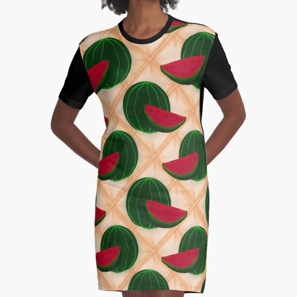 watermelon Graphic T-Shirt Dress