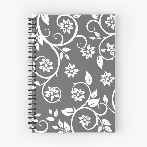 Item preview, Grey and White Floral Pattern for nature lovers designed and sold by Easy-Pro-Gifts.