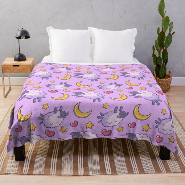Home (Dusk) - Counting Sheep Throw Blanket