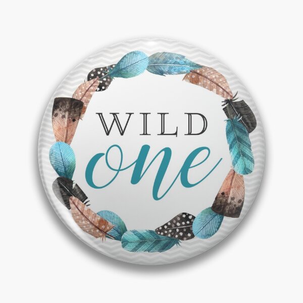 Item preview, Wild One Boho Turquoise Feathers 1st Birthday Round Circle designed and sold by CyanSkyDesign.