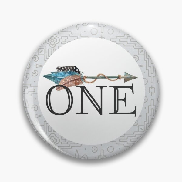 Item preview, Wild One Boho Turquoise Feathers Arrow 1st Birthday Round Circle designed and sold by CyanSkyDesign.