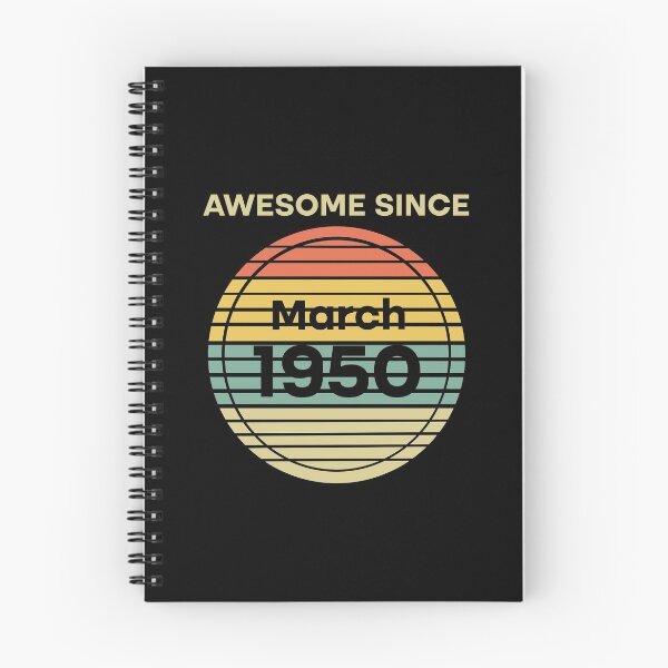Item preview, Retro Vintage 70th Birthday Awesome Since March 1950 designed and sold by Rami Khalifah.