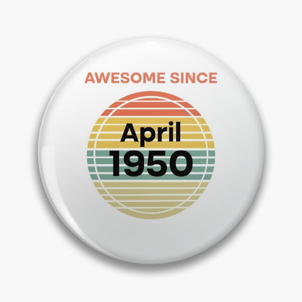 Item preview, Retro Vintage 70th Birthday Awesome Since April 1950 designed and sold by Rami Khalifah.