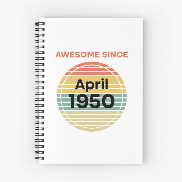 Item preview, Retro Vintage 70th Birthday Awesome Since April 1950 designed and sold by Rami Khalifah.