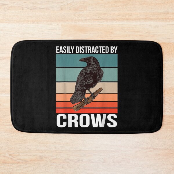 Item preview, Retro Crow Quote Bird Easily Distracted By Crows  designed and sold by FelixRiojas.