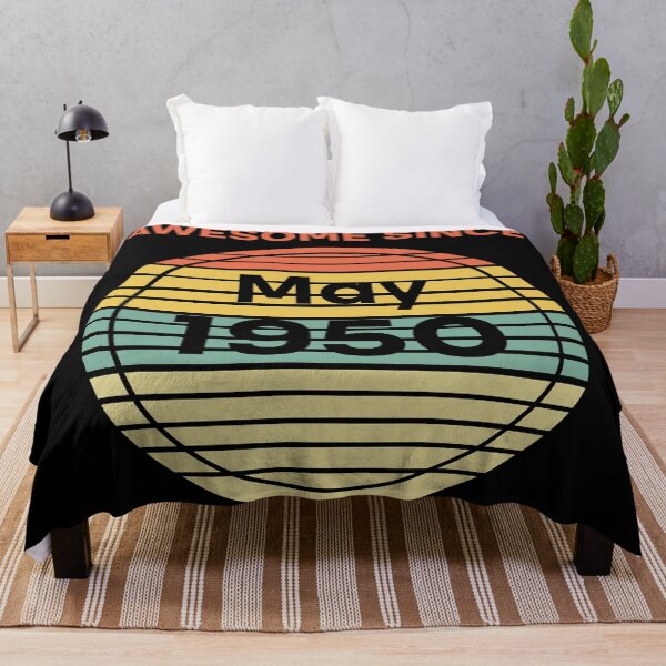 Item preview, Retro Vintage 70th Birthday Awesome Since May 1950 designed and sold by Rami Khalifah.