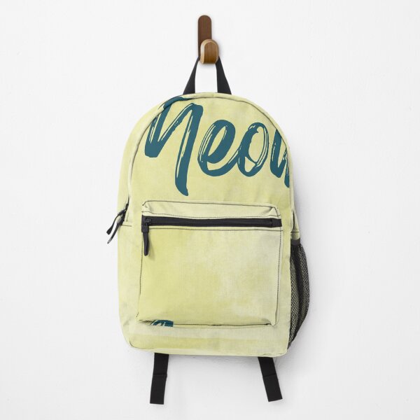 Item preview, Meow - Lime/Pine Green designed and sold by SnarkyDoodles.
